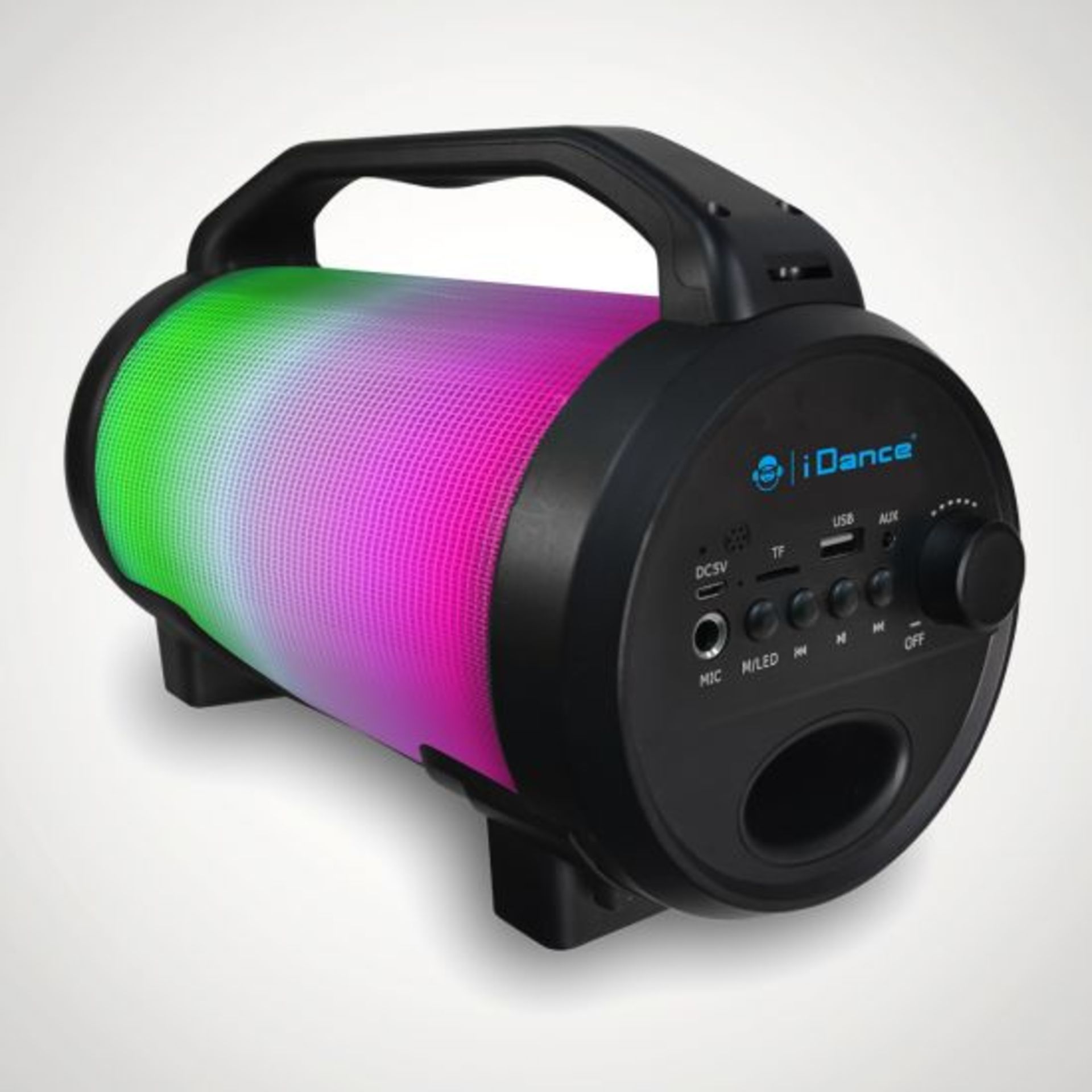 (R8) Lot RRP £90. 3x iDance Cyclone 400 Bluetooth Party Speaker With Disco Light RRP £30 Each. (Uni