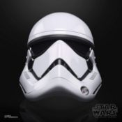(R8) RRP £107.99. Star Wars The Black Series First Order Stormtrooper Premium Electronic Helmet. (U