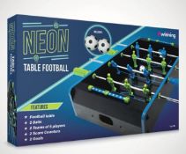 (7A) Lot RRP £347.97. 22x Items. 2x #winning Neon Table Football RRP £22 Each. 2x #winning Pinball
