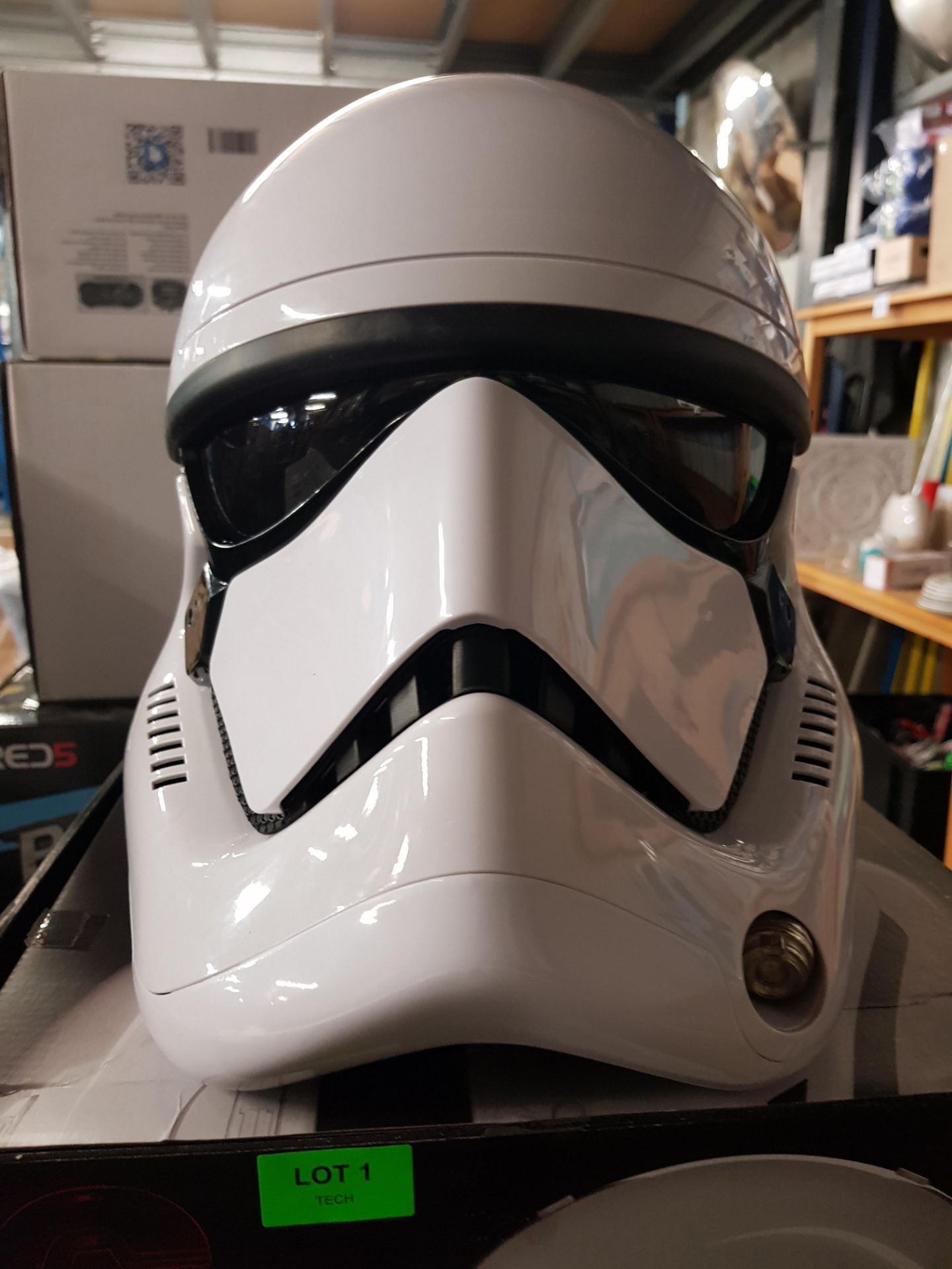 (R8) RRP £107.99. Star Wars The Black Series First Order Stormtrooper Premium Electronic Helmet. (U - Image 6 of 7