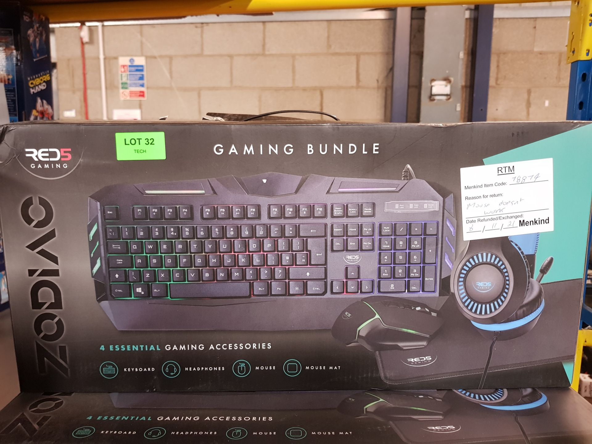 (8B) Lot RRP £176.99. 5x Red 5 Items. 2x Zodiac Gaming Bundle RRP £45 Each. 1x Nova Gaming Microph - Image 10 of 13