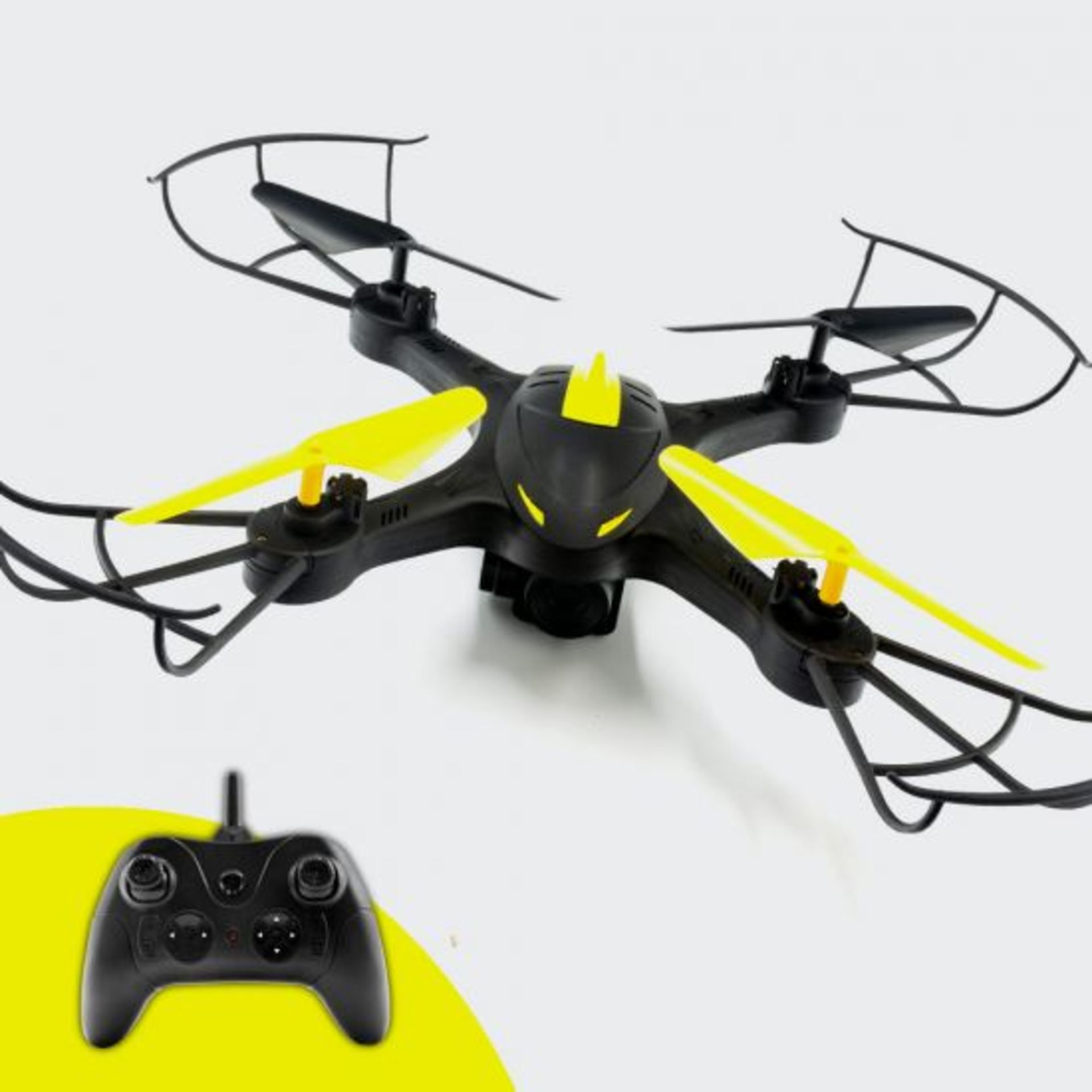 (8A) Lot RRP £225. 5x Red 5 Remote Control Camera Drone Yellow RRP £45 Each. (Units Have Return To