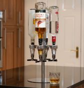 (7B) Lot RRP £451. 28x Items. 2x 4 Bottle Optic Bar Butler Rotary Bottle Stand And Dispenser RRP £4