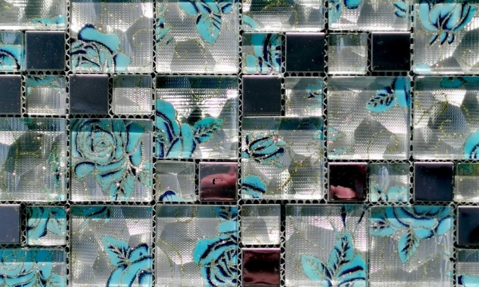 5 Square Metres - High Quality Glass/Stainless Steel Mosaic Tiles