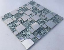 2 Square Metres - High Quality Glass/Stainless Steel Mosaic Tiles