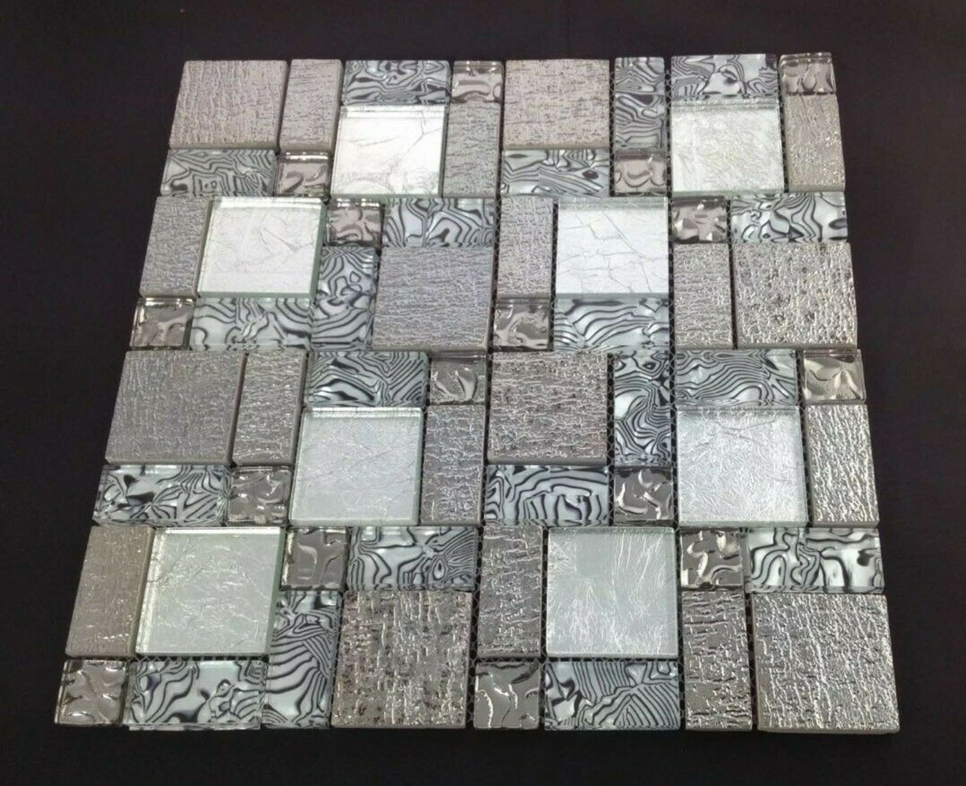 2 Square Metres - High Quality Glass/Stainless Steel Mosaic Tiles