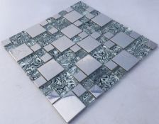 Stock Clearance High Quality Glass/Stainless Steel Mosaic Tiles - 11 Sheets - One Square Metres