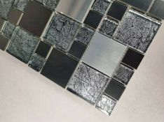 10 Square Metres - High Quality Glass/Stainless Steel Mosaic Tiles