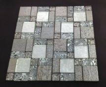 5 Square Metres - High Quality Glass/Stainless Steel Mosaic Tiles