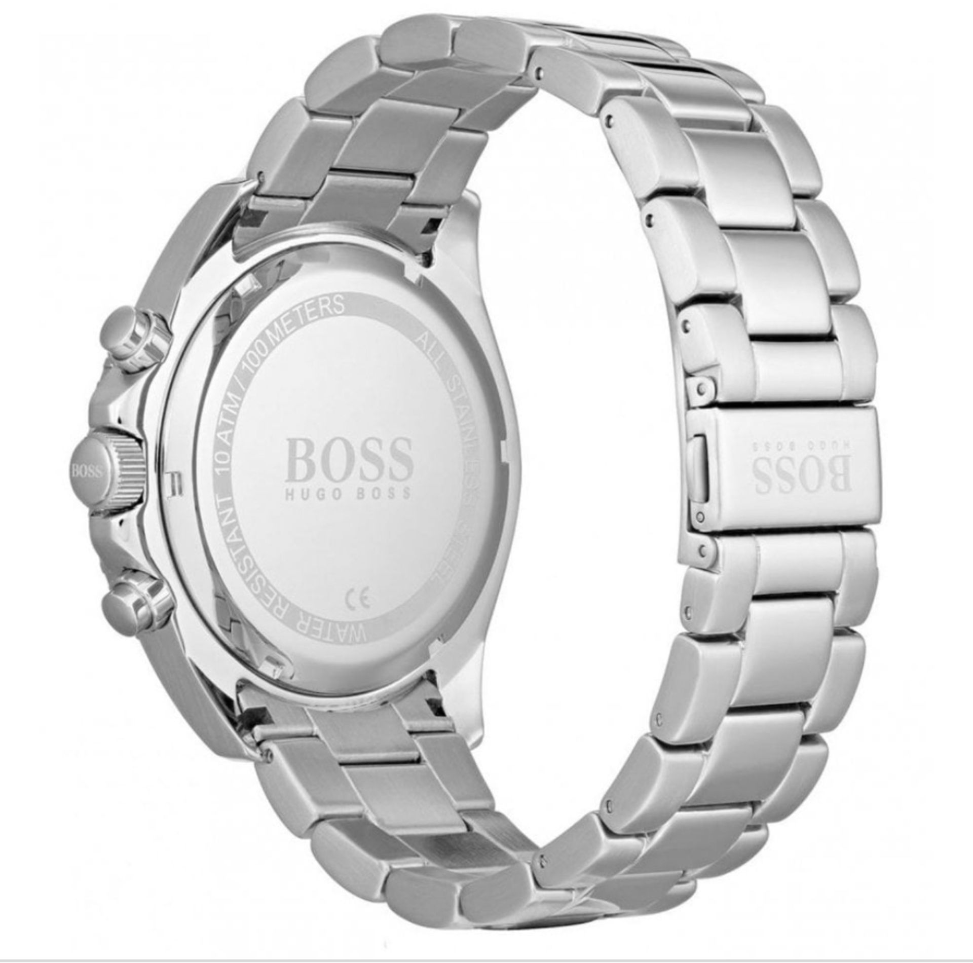 Hugo Boss 1513704 Men's Ocean Edition Blue Dial Silver Bracelet Chronograph Watch - Image 5 of 7