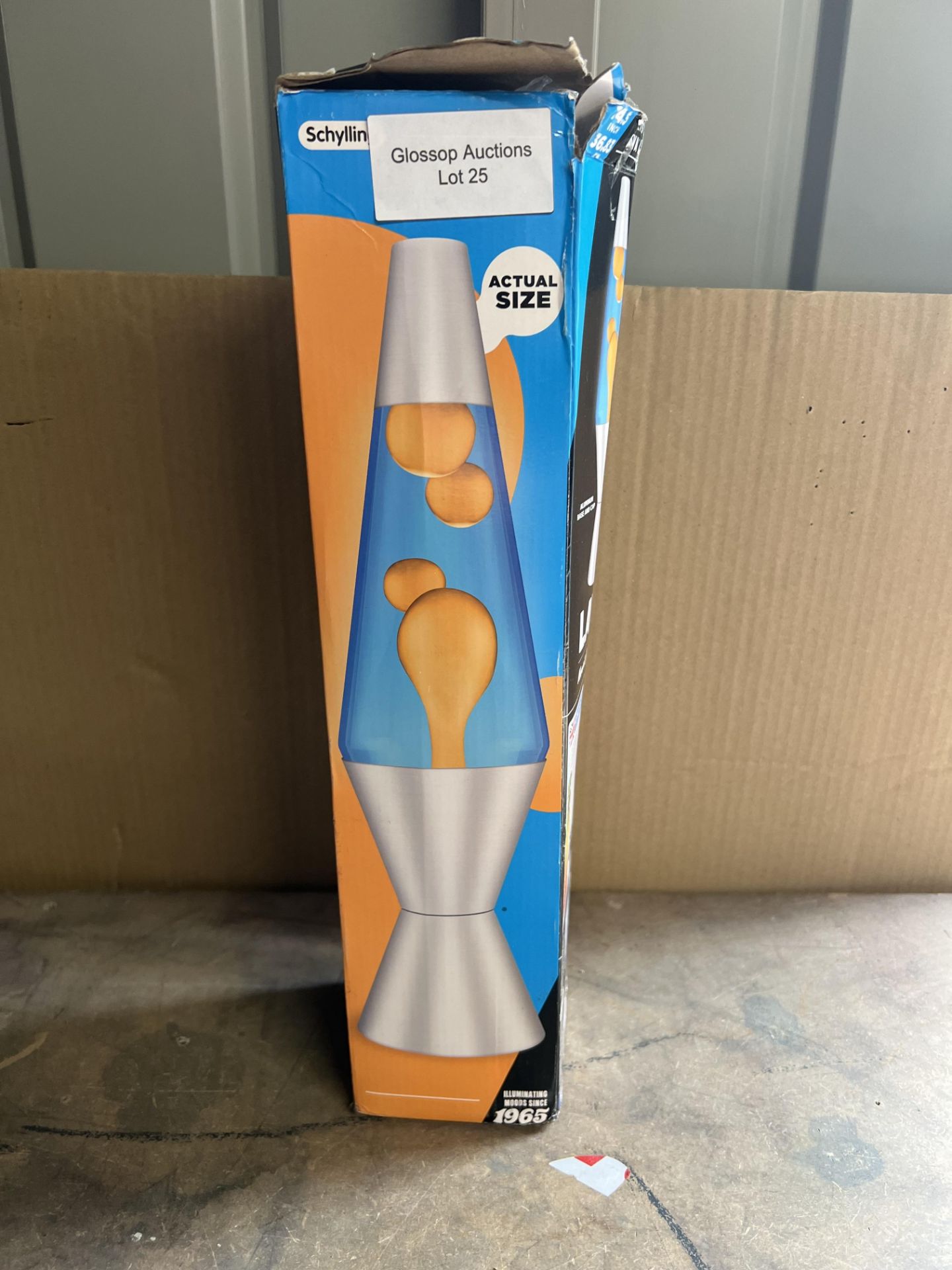 Lava Lamp 14.5 inch Lamp in Orange and Blue, Aluminium. RRP £24.99 - GRADE U