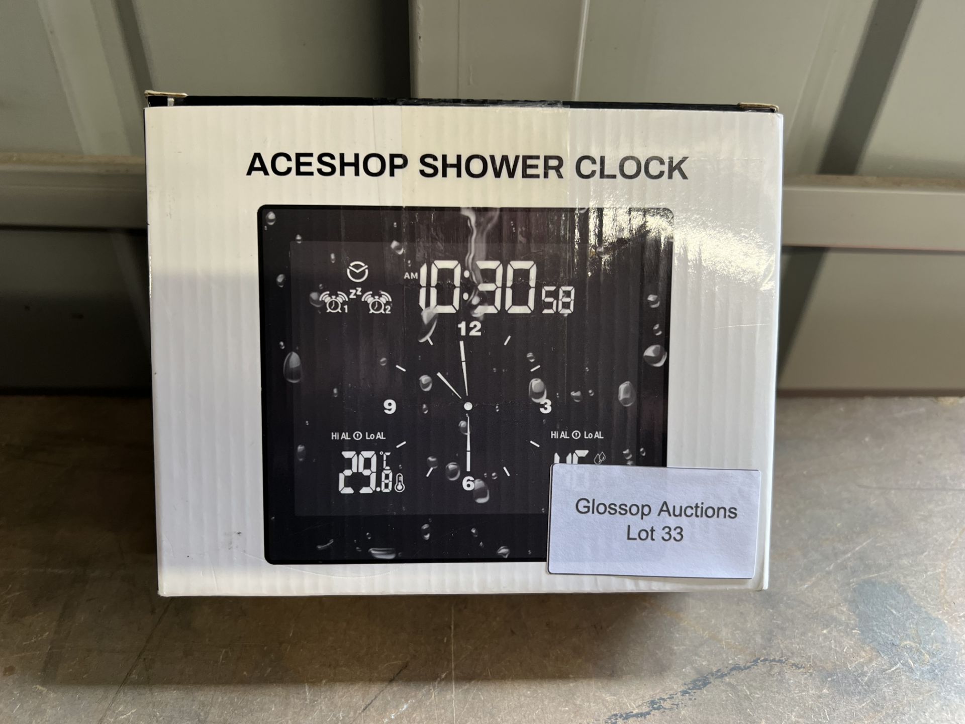 Aceshop Shower Clock Digital Bathroom Countdown Clock. RRP £14.99 - GRADE U