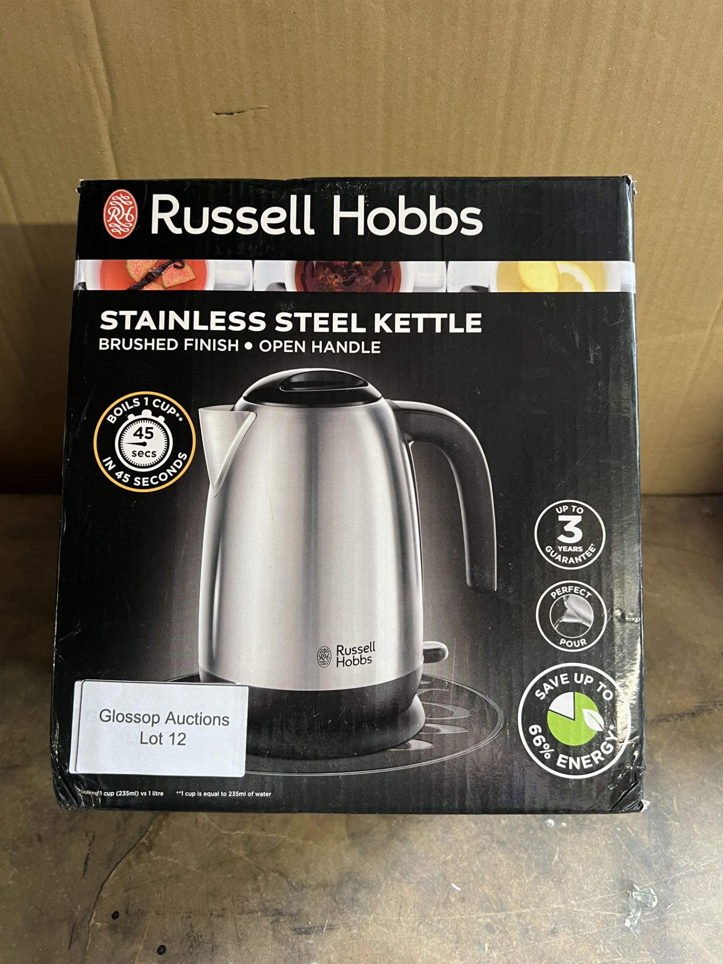 Russell Hobbs 23910 Adventure Brushed Stainless Steel Kettle. RRP £29.99 - GRADE U