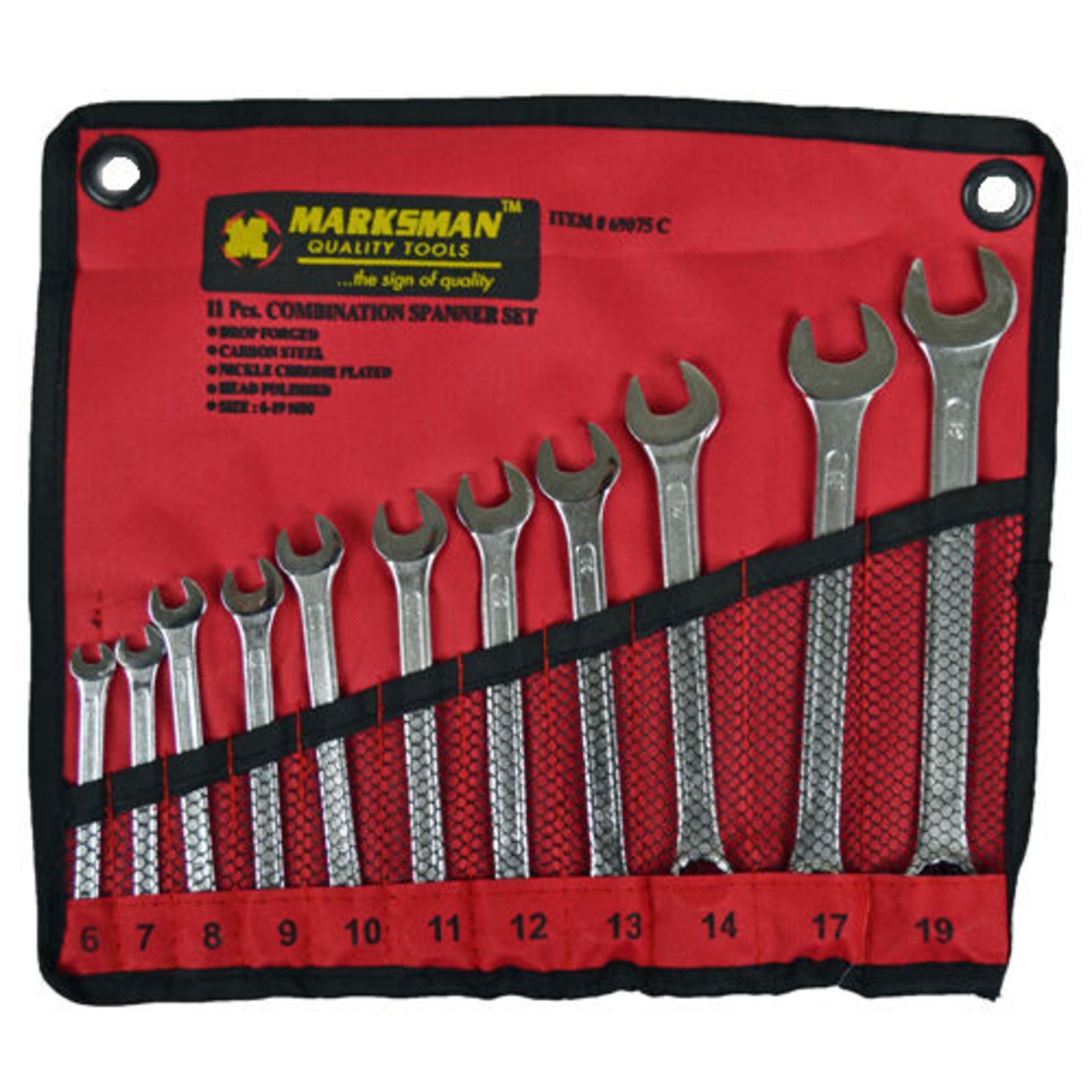 11 PC Combination Spanner Tool Set Marksman