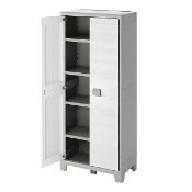 Form Links 4 shelf Polypropylene Tall Utility Storage Cabinet