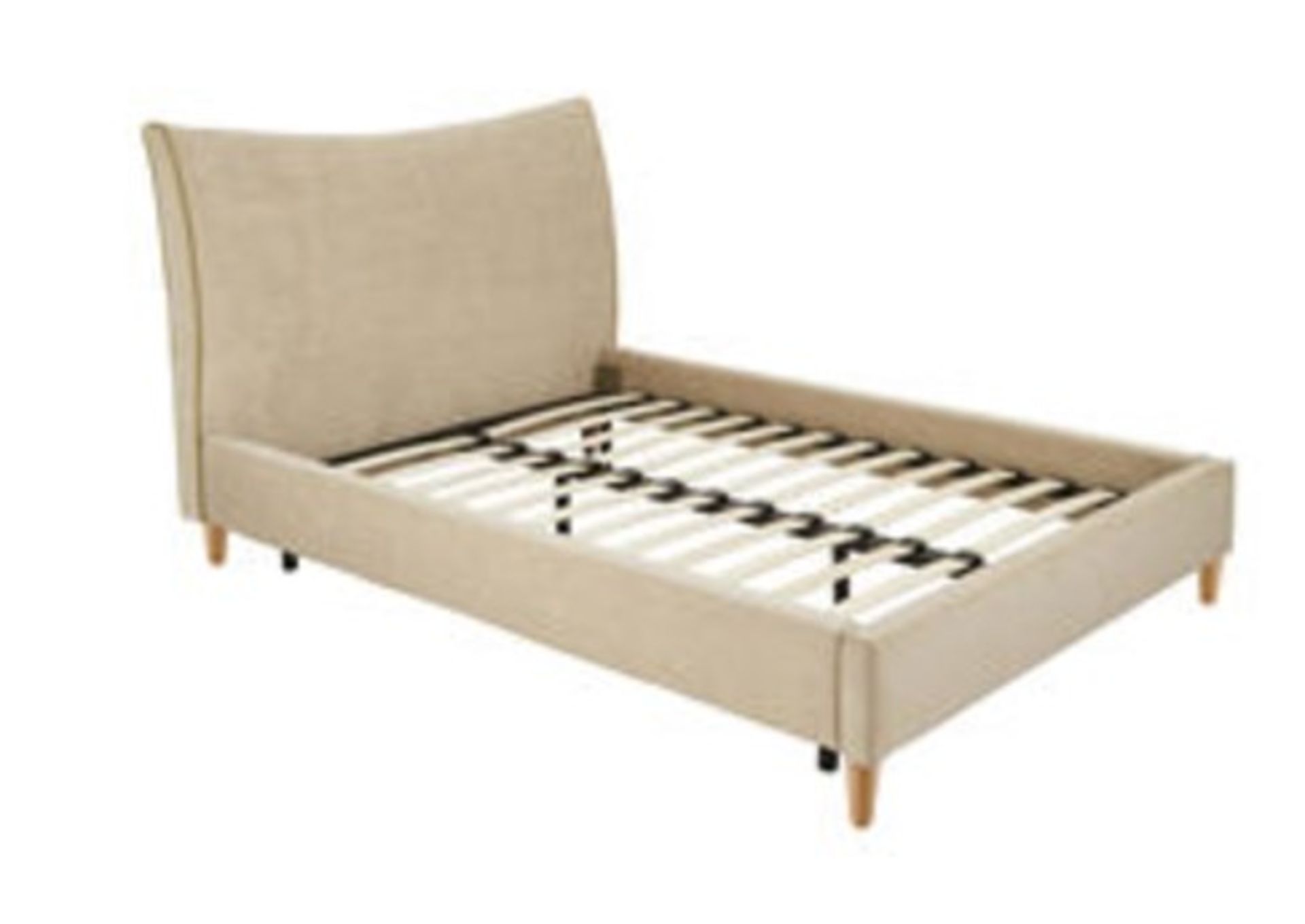 RRP £529. Joe Brown Herringbone Bed Frame Double Natural. (SKU: US017301). Brand New, Sealed Items. - Image 2 of 2