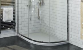 1200 x 900mm Quadrant Stone Shower Tray. Appears New Unused In Factory Wrap.