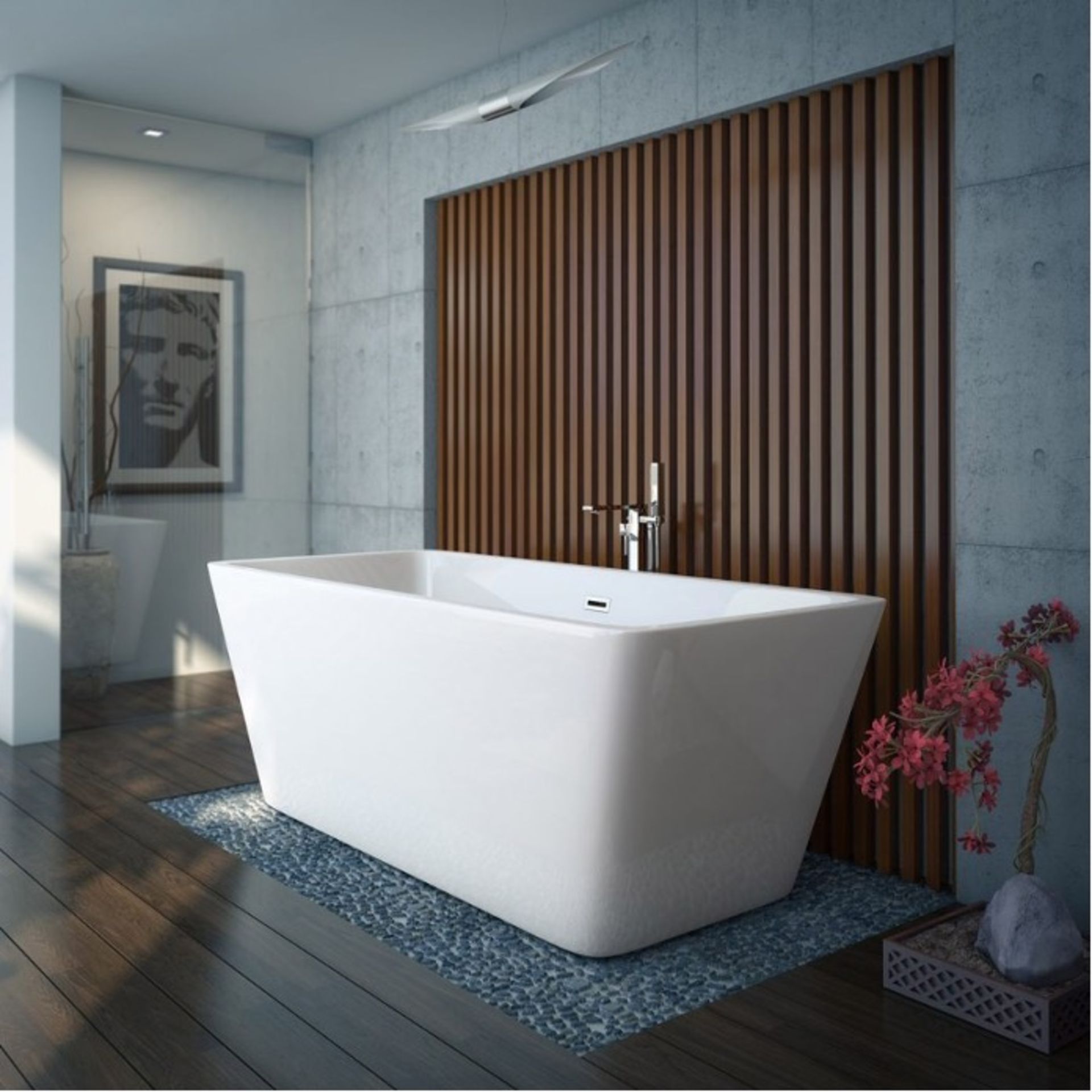 RRP £1,900. Eko N5 Contemporary Freestanding Bath. EX Trade Show Display Bath. Unused In Factory ...