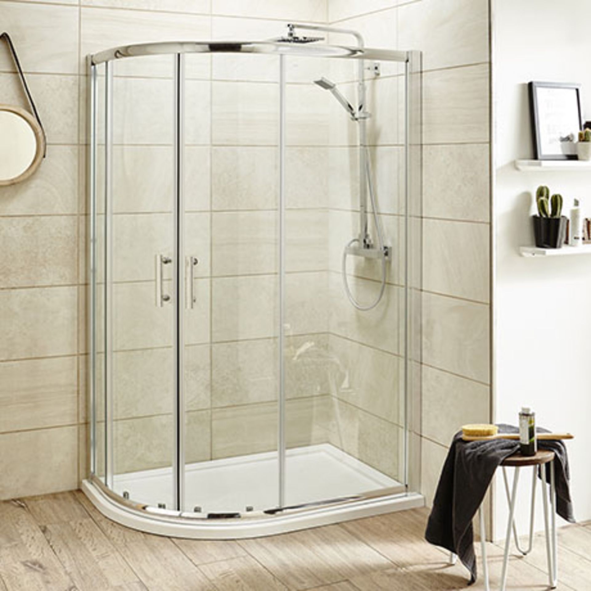 1 x 1700 x 700 Single ended Bath. 1 X 1000 x 800 Stone RH Quad Shower Tray With Factory Film. 1 x 8