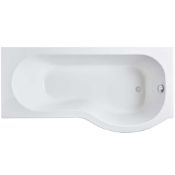 RRP £299. 1700 x 850mm P Shower Bath. Appears New unused In Factory wrap.