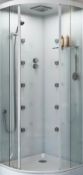 Trader Lot. 6 x Shower Doors & Panels To Include. 1 x mode Shower Cabin White Glass Back Panels. 1