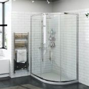 Trader Pallet. 1 x 800x1950mm Wet Room Shower Panel Screen. 1 x 1000x800mm One Door Frameless Quadr