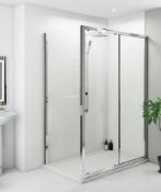 RRP £239. 1 x Shower Wall 2400 x 1200mm Aqua Ice Wet Room Panel. Solid Marine Ply & Acrylic Capped.