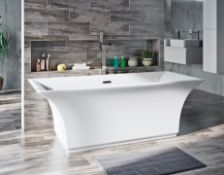 RRP £795. Mode Austin freestanding bath 1700 x 750. With Integrated Overflow And Click Clack Waste.