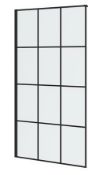 3 x Shower Wet Room Panels And Door. 1 x 1200x1950 Wet Room Panel. 1 x 800mm Black framed Wet Room