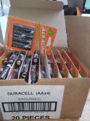 20 x Duracell Procell Aaa Alkaline Batteries 20 Packs of 4