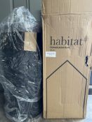 Habitat 30 Litre Domed Pedal bin - Black. RRP £30 - GRADE U