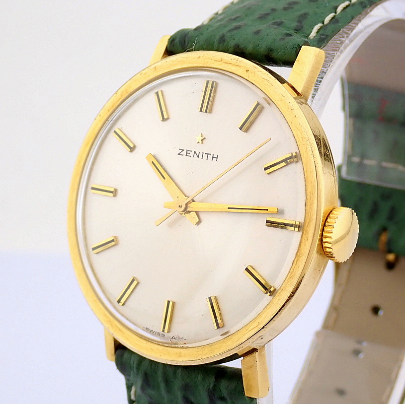 Zenith / 1970 Vintage 18K Yellow Gold - Gentlmen's 18K Yellow Gold Wrist Watch - Image 3 of 11