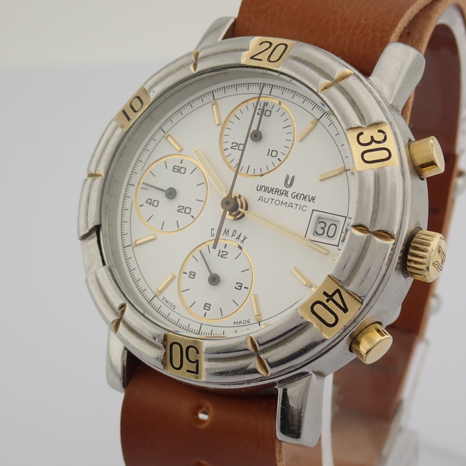 Universal Geneve / Compax 698.410 - Gentlmen's Steel Wrist Watch - Image 10 of 17
