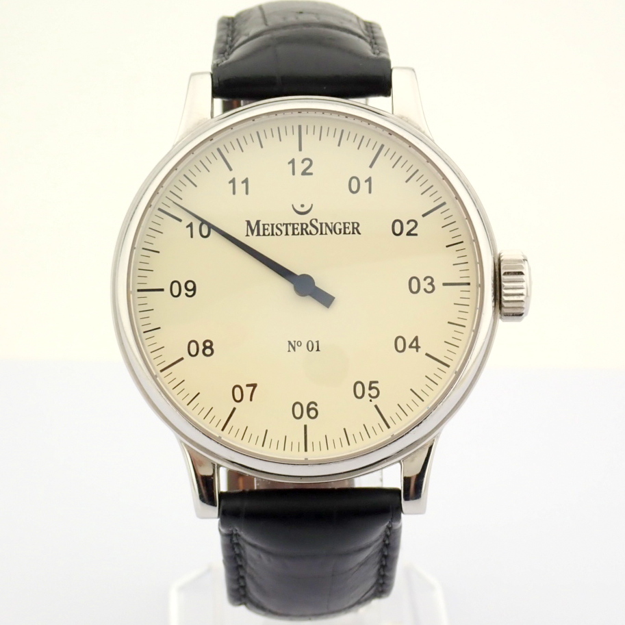 Meistersinger / No 01 - Gentlmen's Steel Wrist Watch - Image 6 of 12