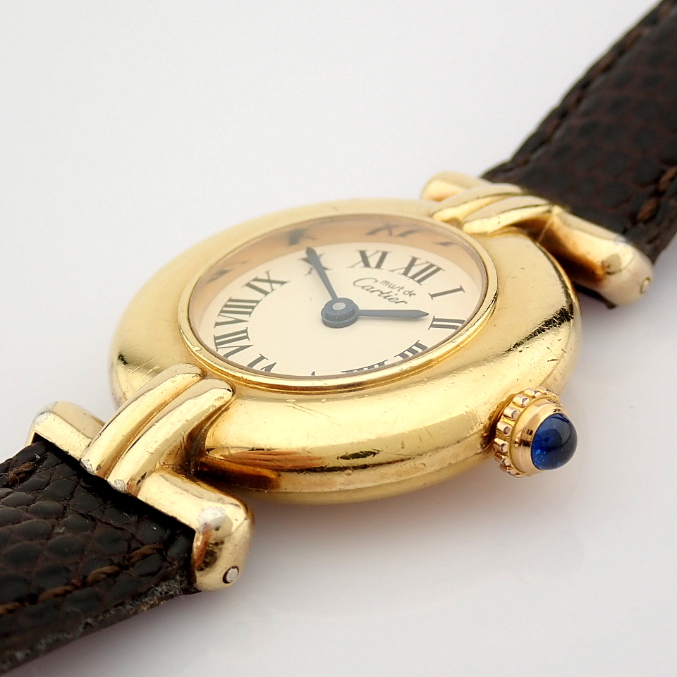 Cartier / Vermeil - Lady's Steel Wrist Watch - Image 7 of 11