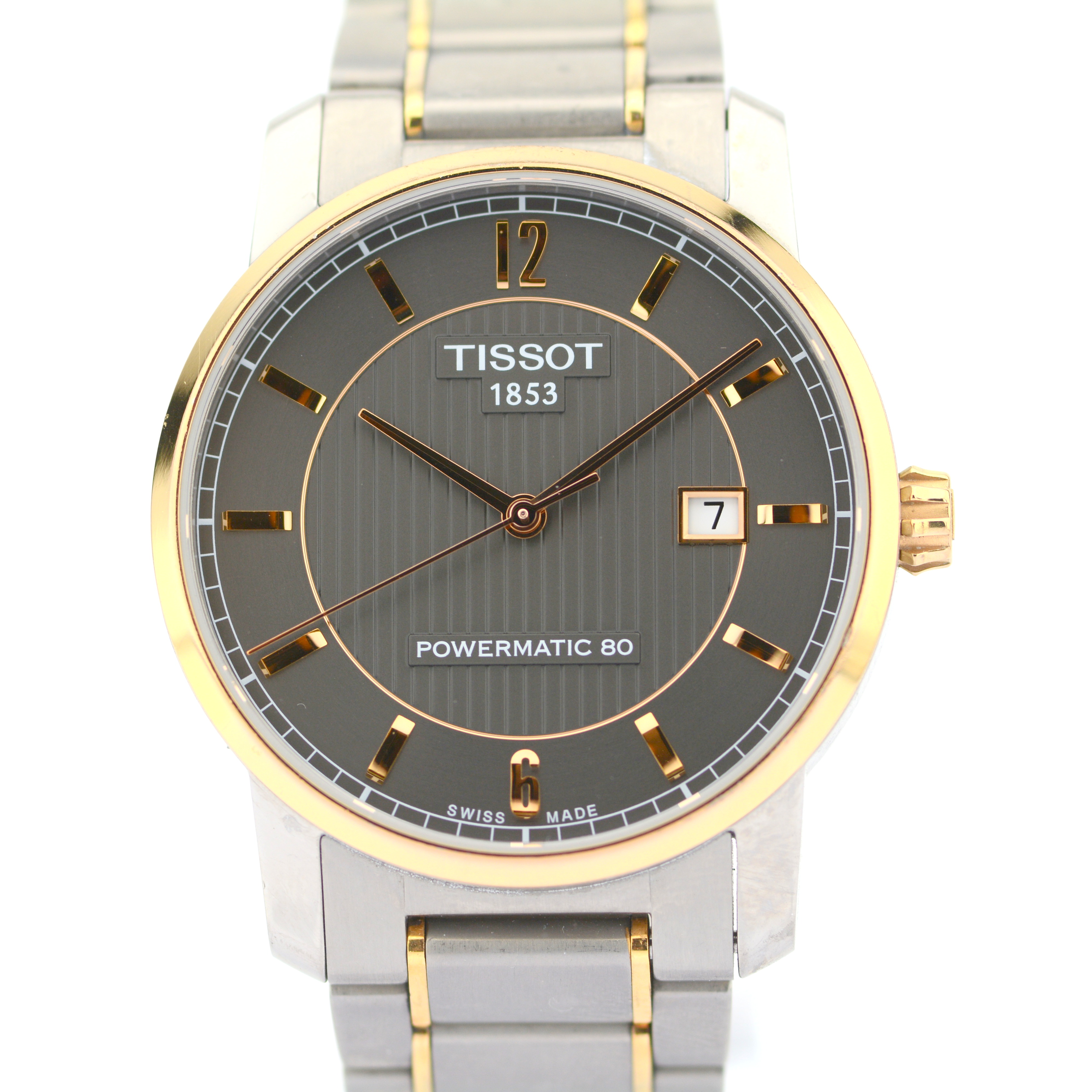 Tissot / Powermatic 80 Date - Automatic - Titanium - Gentlmen's Steel Wrist Watch - Image 8 of 9