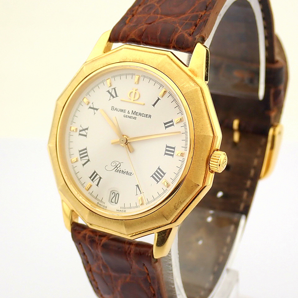 Baume & Mercier / Riviera 18K - Gentlmen's Yellow gold Wrist Watch - Image 11 of 14