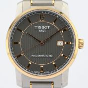 Tissot / Powermatic 80 Date - Automatic - Titanium - Gentlmen's Steel Wrist Watch