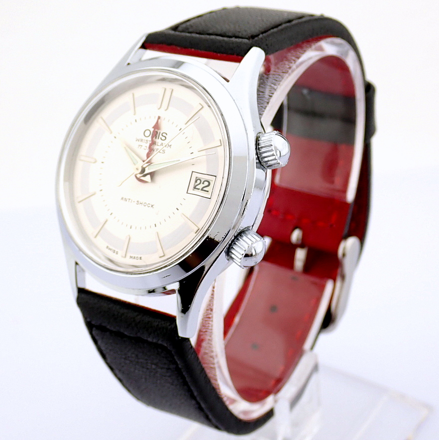 Oris / Wirstalarm 17 Jewels Anti-Shock - Gentlmen's Steel Wrist Watch - Image 5 of 10