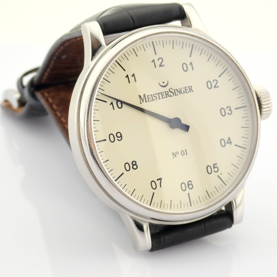 Meistersinger / No 01 - Gentlmen's Steel Wrist Watch - Image 5 of 12