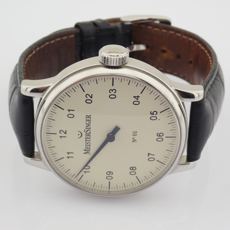 Meistersinger / No 01 - Gentlmen's Steel Wrist Watch - Image 9 of 12