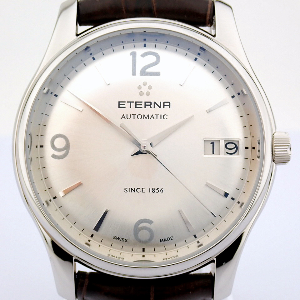 Eterna / Vaguhan Big Date 7630.41 - Gentlmen's Steel Wrist Watch - Image 3 of 12