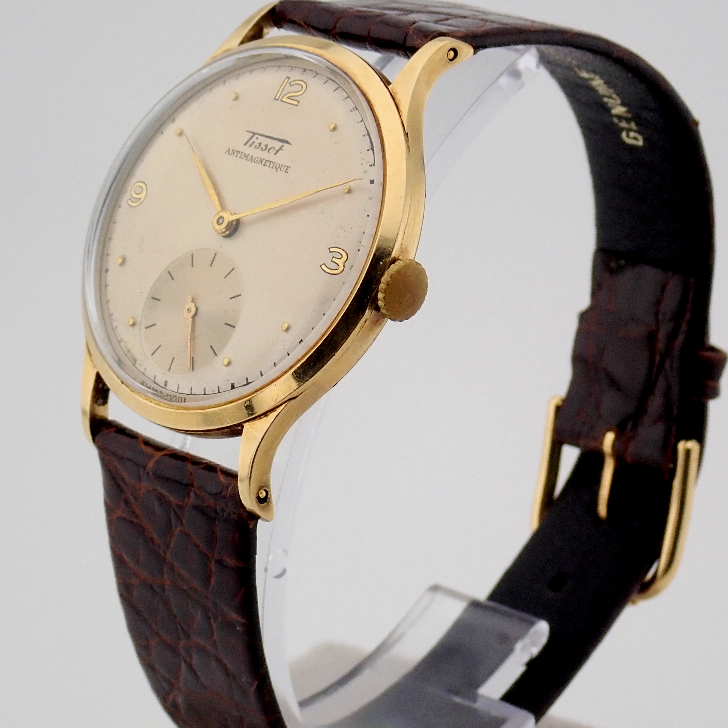 Tissot / Antimagnetique Classic 14K - Gentlmen's Yellow gold Wrist Watch - Image 9 of 12