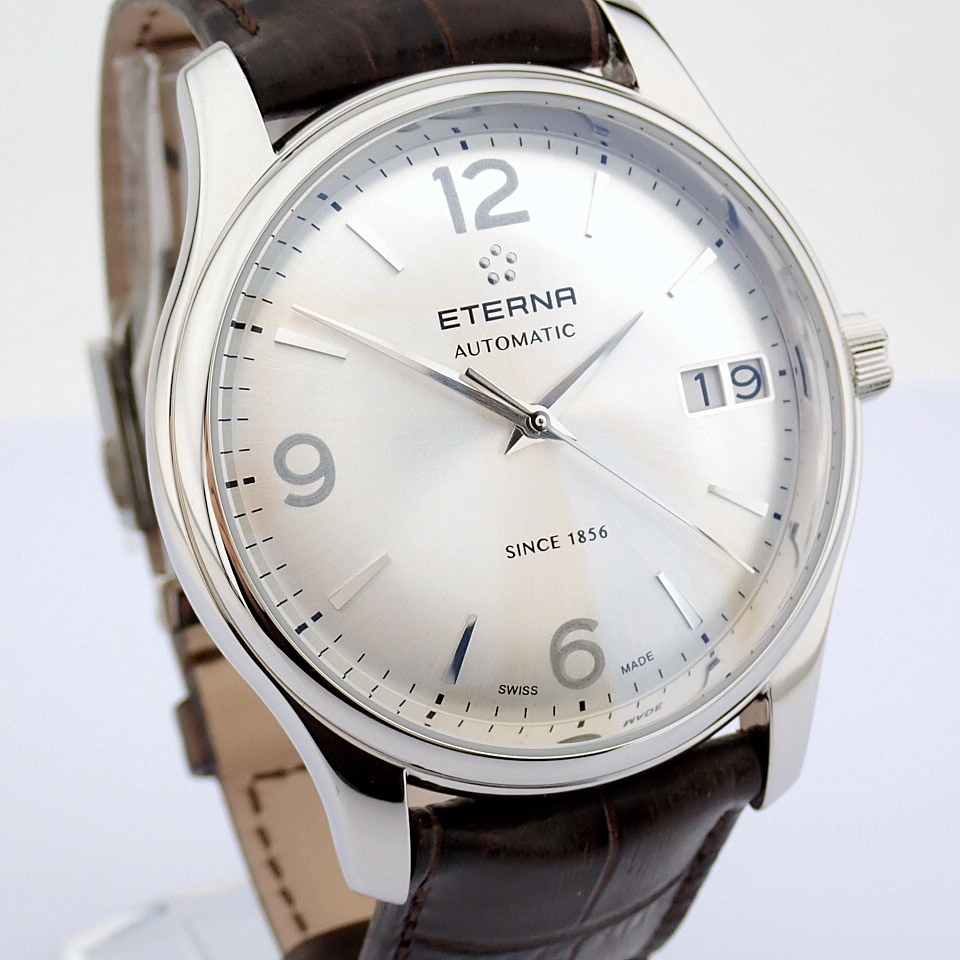 Eterna / Vaguhan Big Date 7630.41 - Gentlmen's Steel Wrist Watch - Image 4 of 12