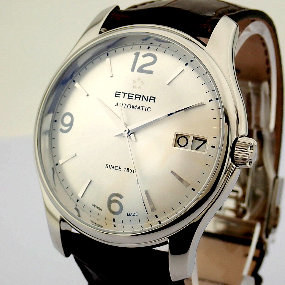 Eterna / Vaguhan Big Date 7630.41 - Gentlmen's Steel Wrist Watch - Image 2 of 11