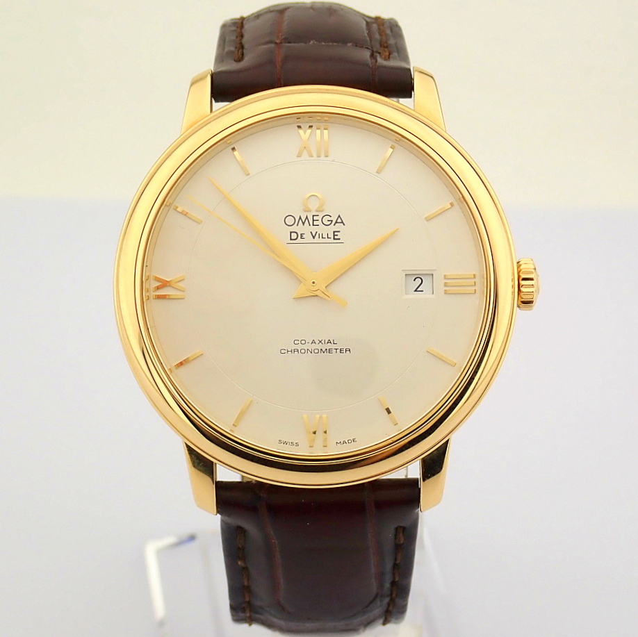 Omega / DE VILLE Prestige 18K Co-Axial Chronometer - Gentlmen's Yellow gold Wrist Watch - Image 6 of 14