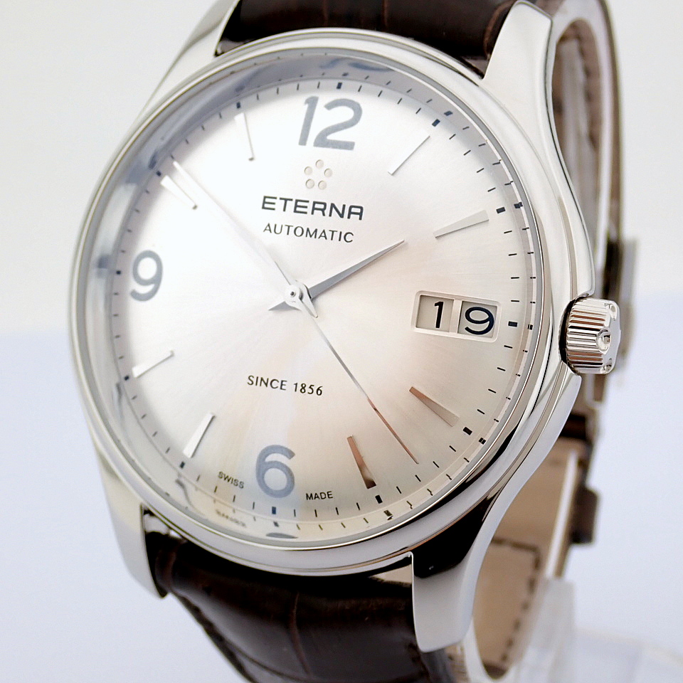 Eterna / Vaguhan Big Date 7630.41 - Gentlmen's Steel Wrist Watch - Image 6 of 12