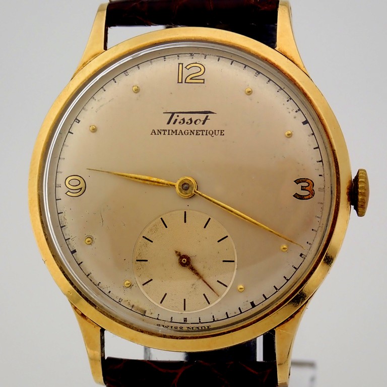 Tissot / Antimagnetique Classic 14K - Gentlmen's Yellow gold Wrist Watch - Image 3 of 12