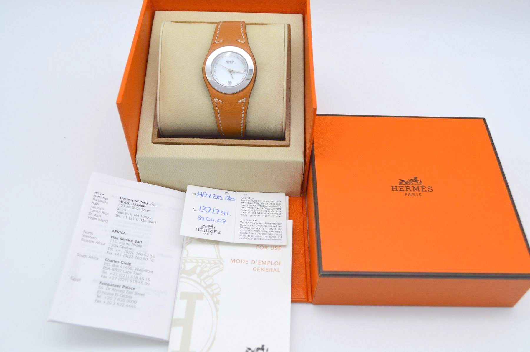 Hermes / Harnais HA3.210 - Lady's Steel Wrist Watch - Image 2 of 10