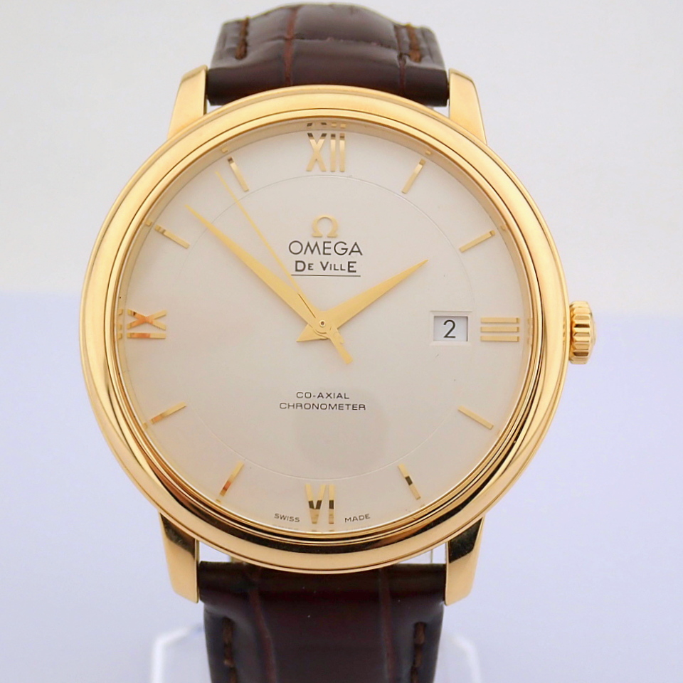 Omega / DE VILLE Prestige 18K Co-Axial Chronometer - Gentlmen's Yellow gold Wrist Watch - Image 12 of 14